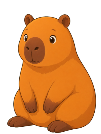 Kapi, the capybara who lives in the room